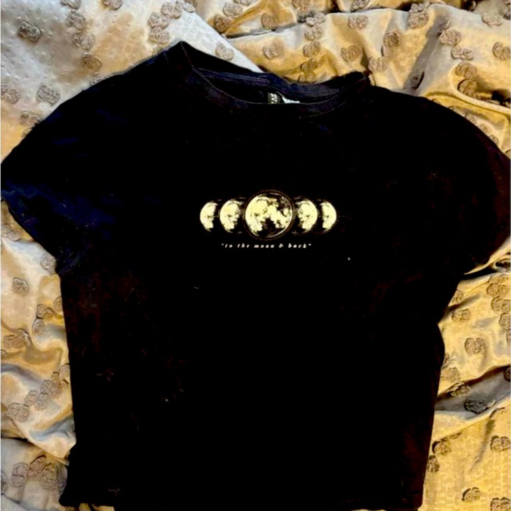 Cute Cropped Moon shirt
